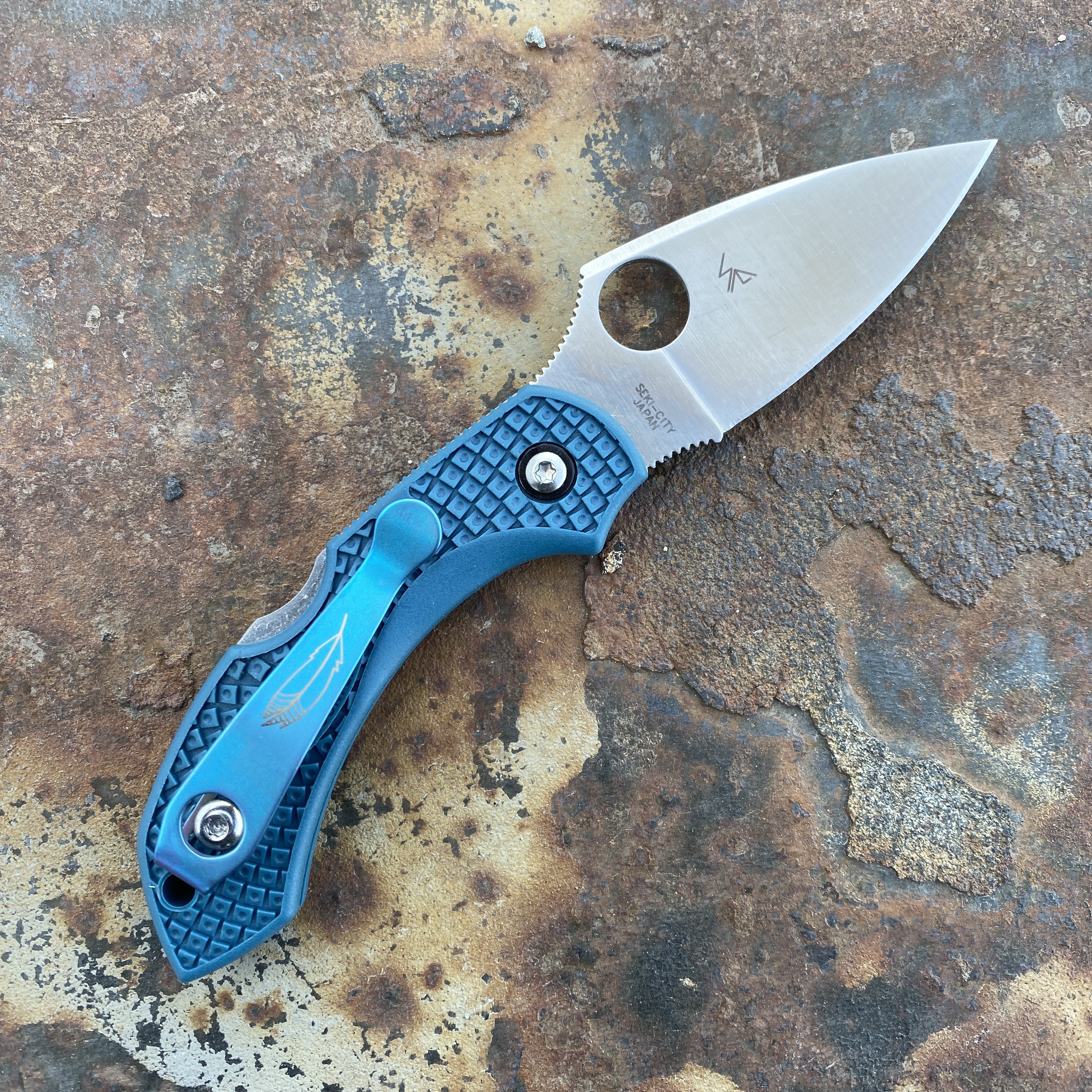 Spyderco Dragonfly 2 Blue FRN K390 (C28FP2K390) Deep Carry