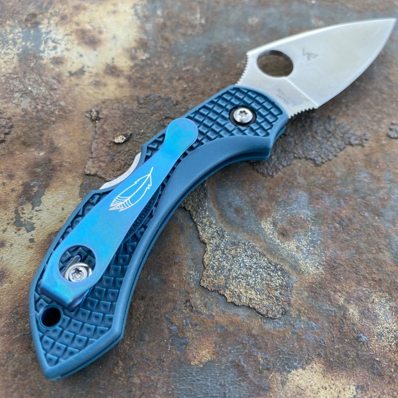 Spyderco Dragonfly 2 Blue FRN K390 Folding Knife