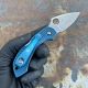 Spyderco Dragonfly 2 Blue FRN K390 Folding Knife