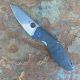 Spyderco Drunken Titanium/Carbon Fiber Framelock S90V Machined Folding Knife