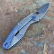 Spyderco Drunken Titanium/Carbon Fiber Framelock S90V Machined Folding Knife