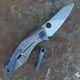 Spyderco Drunken Titanium/Carbon Fiber Framelock S90V Machined Folding Knife