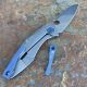 Spyderco Drunken Titanium/Carbon Fiber Framelock S90V Machined Folding Knife