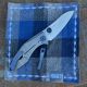 Spyderco Drunken Titanium/Carbon Fiber Framelock S90V Machined Folding Knife