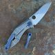 Spyderco Drunken Titanium/Carbon Fiber Framelock S90V Machined Folding Knife