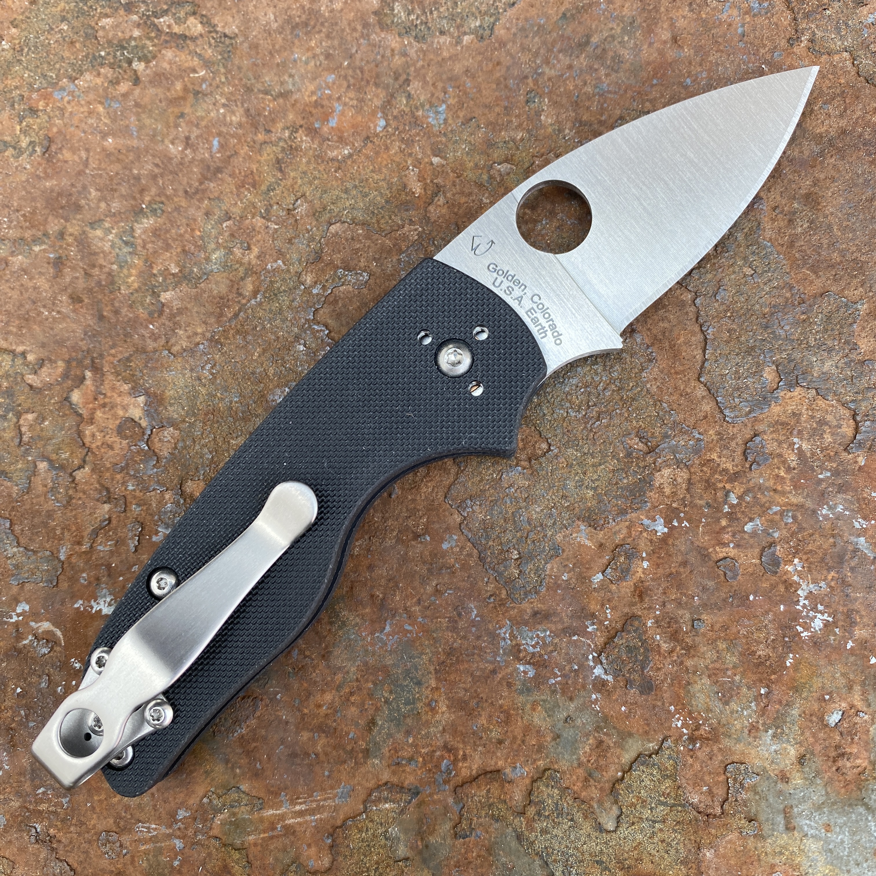 Spyderco Lil' Native SlipIt Black G10 Scales Satin S30V Blade