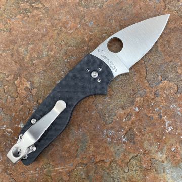 Spyderco Lil' Native SlipIt Black G10 Scales Satin S30V Blade Folding Knife