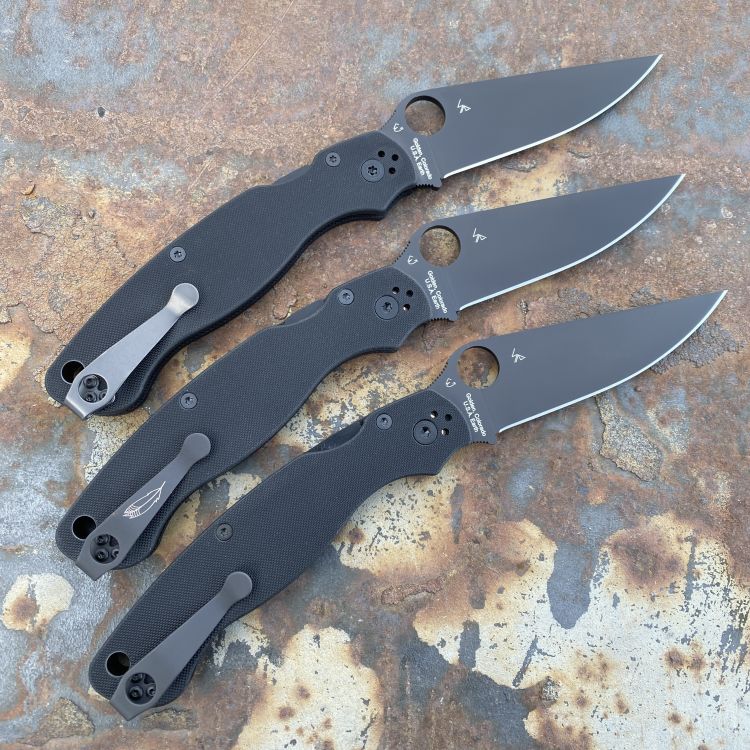 Spyderco Military 2 Black G10 Scales Black S30V Blade Folding Knife