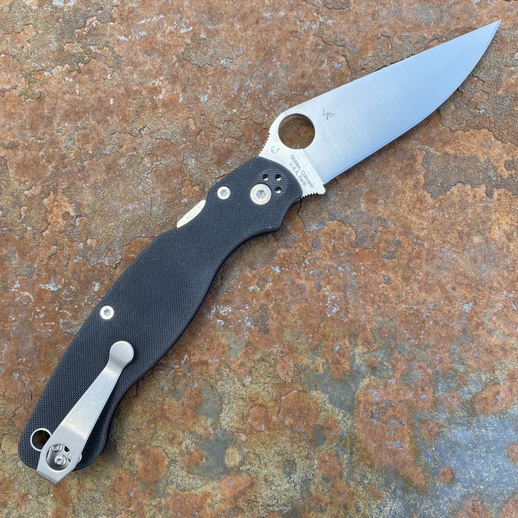 Spyderco Military 2 Black G10 Scales Satin S30V Blade Folding Knife