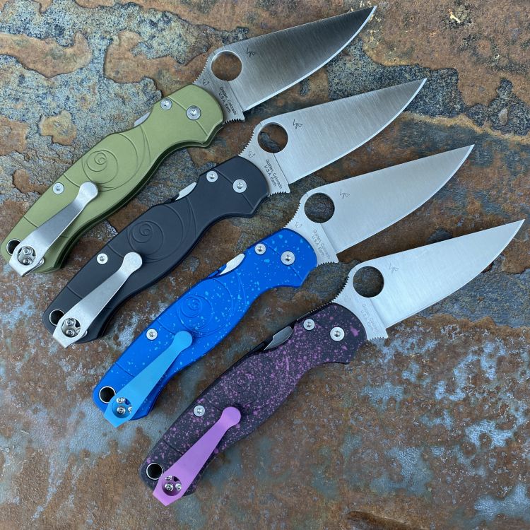 Spyderco Paramilitary 2(PM2) "Fibonacci" Aluminum Scales S45V MOD Knife