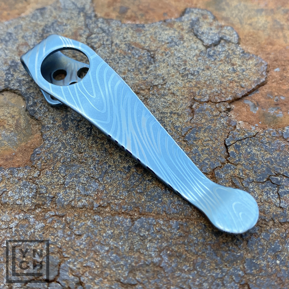 bluecatページ　クリップ Fauxmascus Ice Blue Deep Carry Titanium Pocket Clips