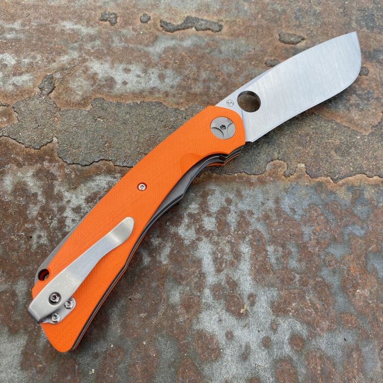 Spyderco Subvert Orange G10 Scales Satin S30V Blade Folding Knife