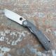 Spyderco Subvert Sprint Run Carbon Fiber Scales Satin 20CV Blade Folding Knife