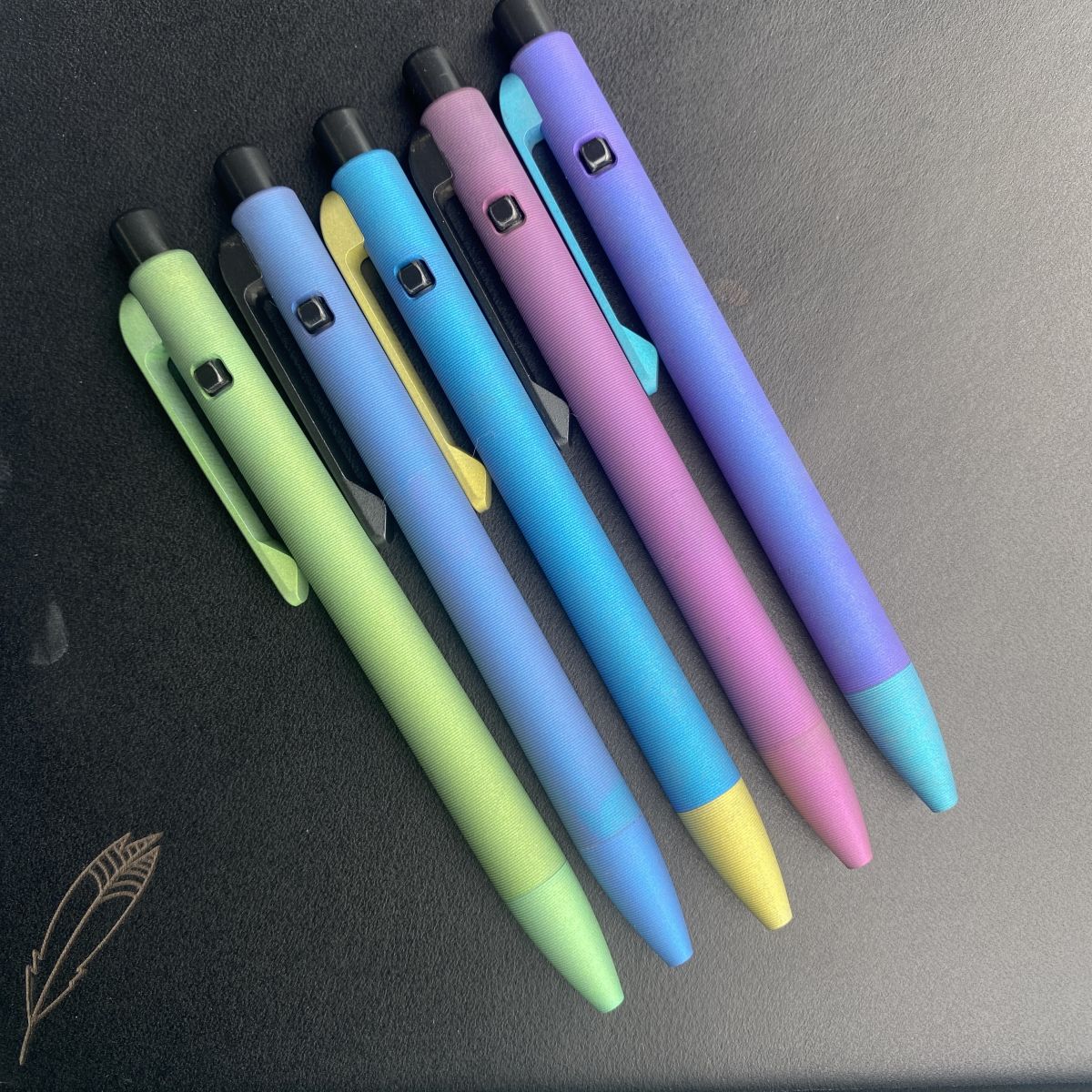 Tactile Turn Titanium Slim Side Click Pen - Cerakote Black and