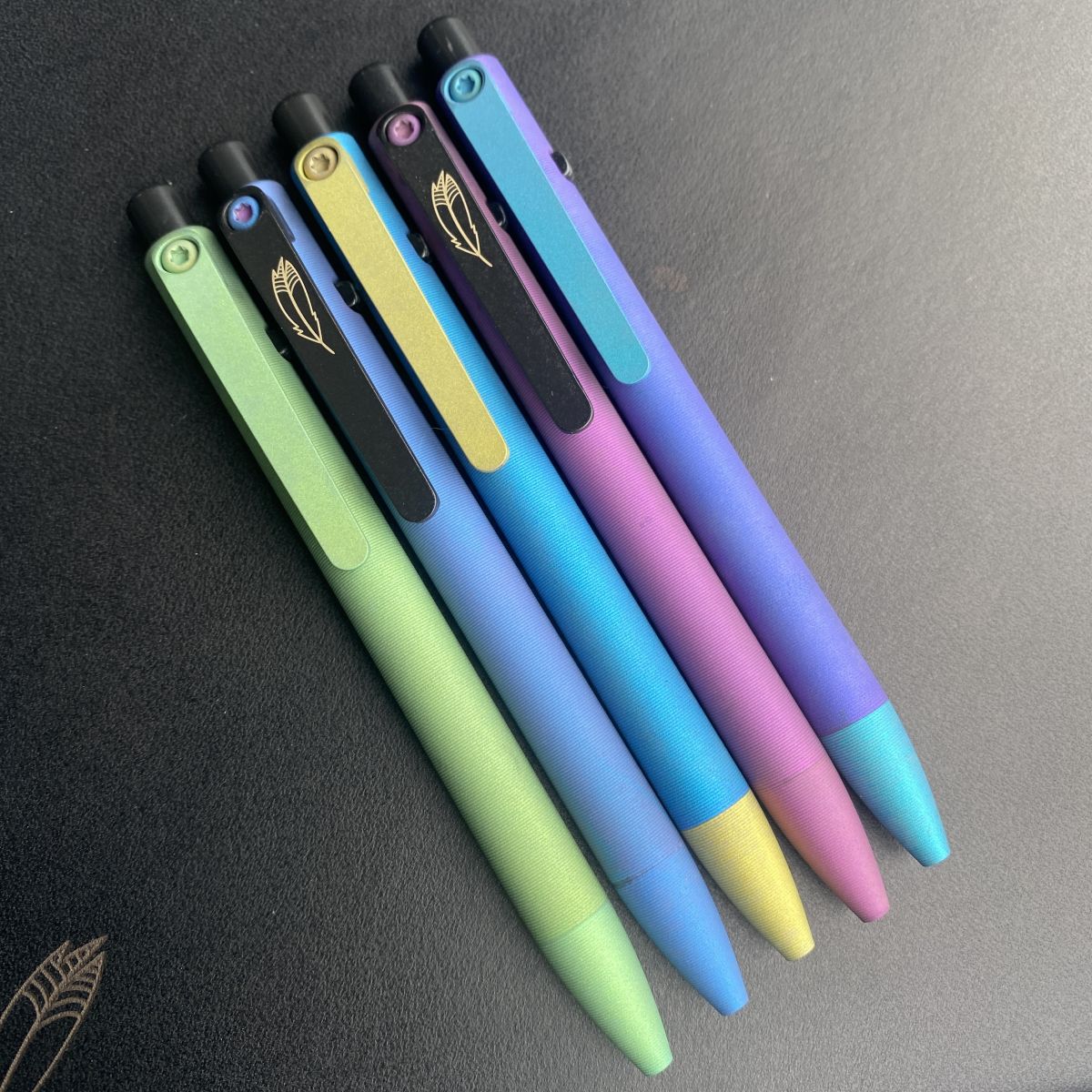 Tactile Turn Titanium Slim Side Click Pen - Cerakote Black and