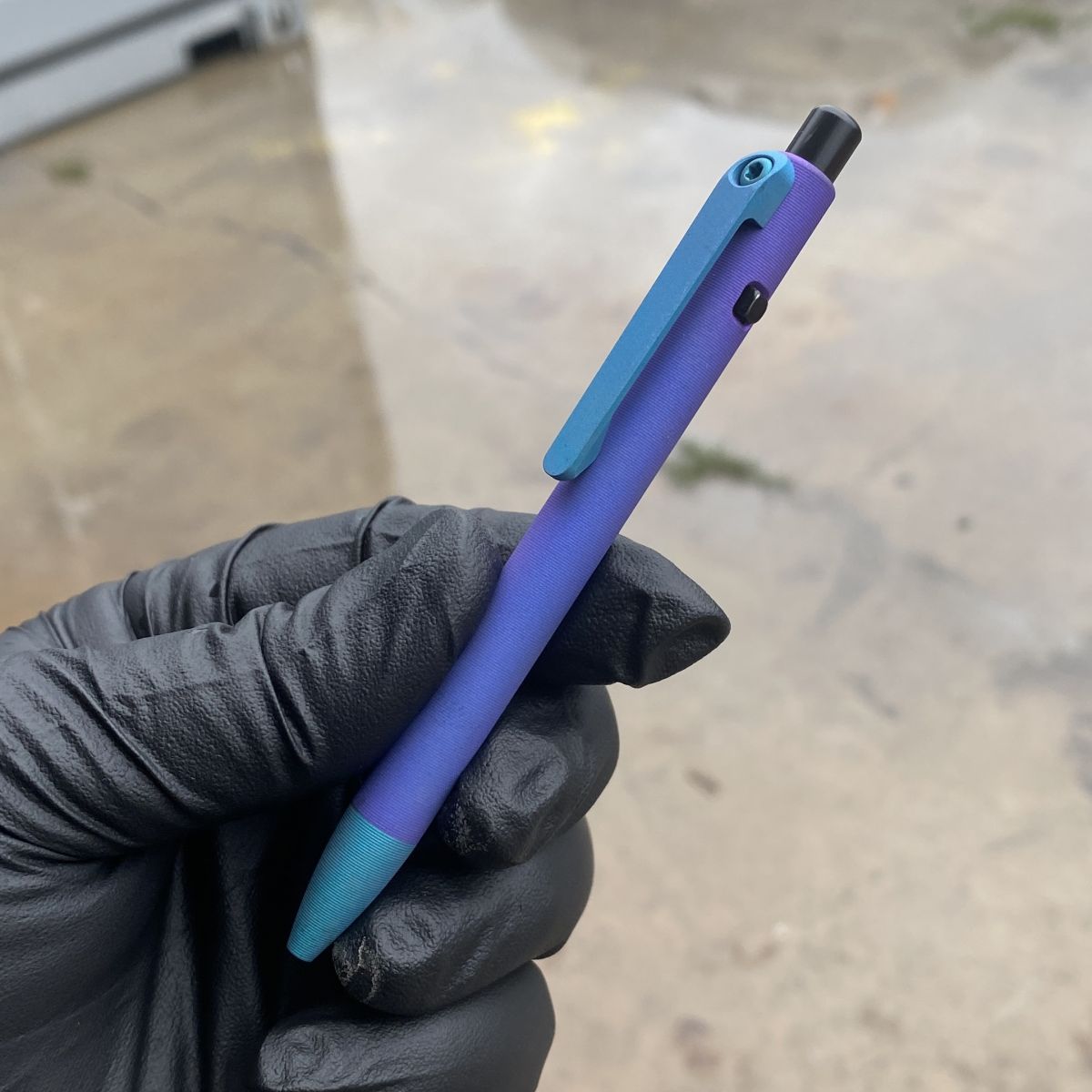 Tactile Turn Titanium Slim Side Click Pen - Cerakote Black and