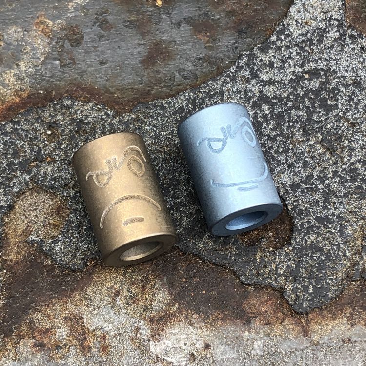 "Two Face" Titanium Bead
