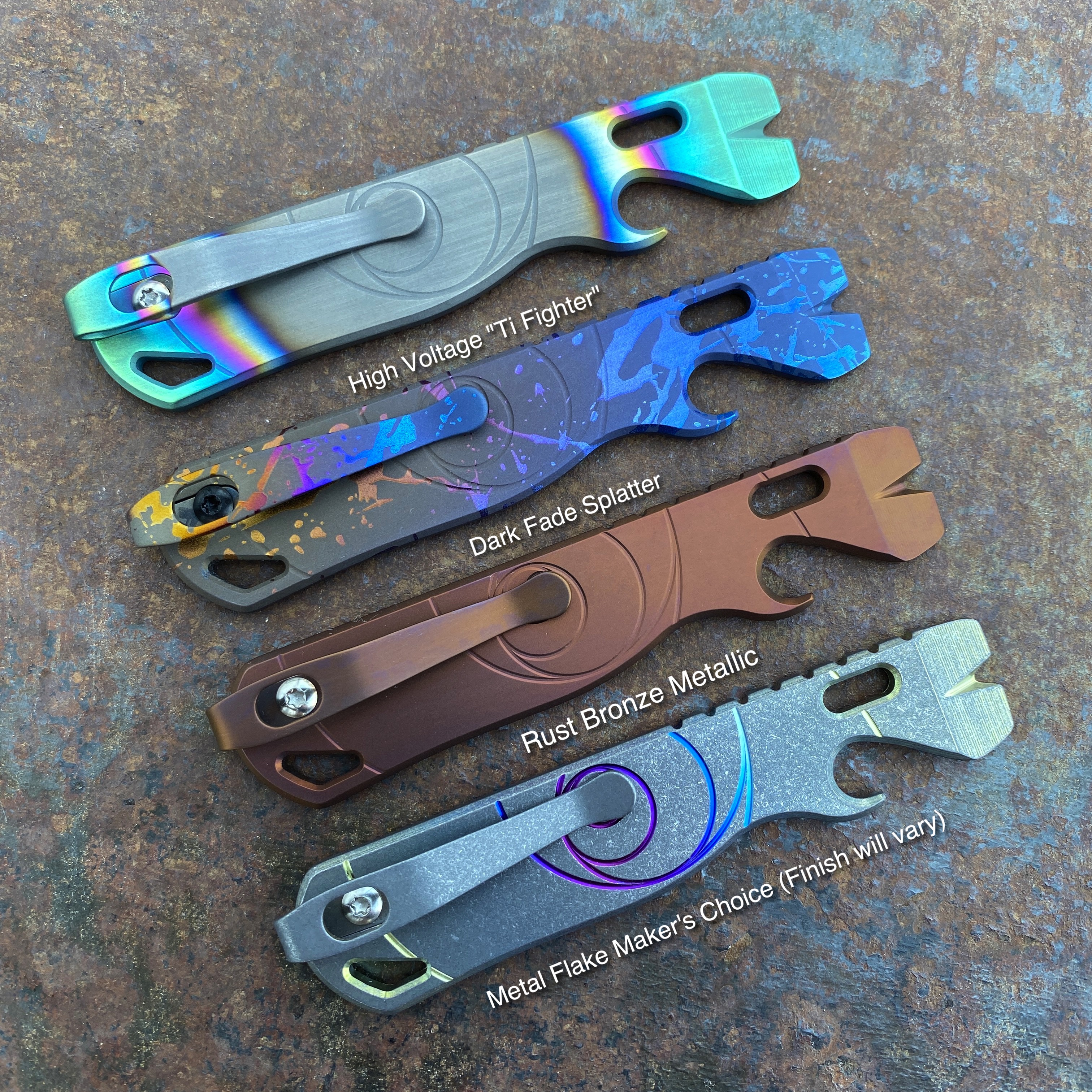 All Access Pass v1a Prybar EDC Pocket Tool Fibonacci Design