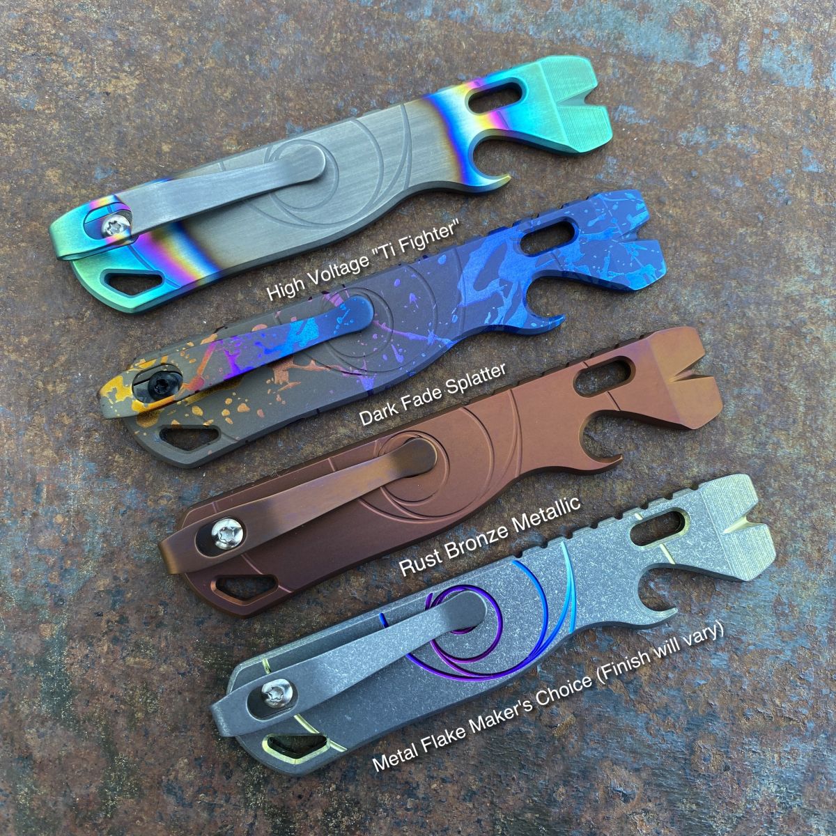 All Access Pass v1a Prybar EDC Pocket Tool Fibonacci Design