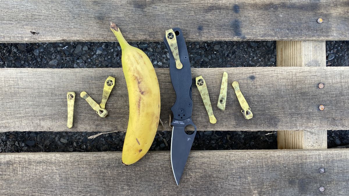 Banana Deep Carry Titanium Pocket Clips