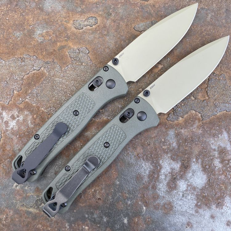 Benchmade Bugout Dark Olive Polymer Scales 3.2" Desert Verde S30V Blade Folding Knife