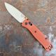 Benchmade Bugout Rust Orange Polymer Scales 3.2" Desert Verde S30V Blade Folding Knife