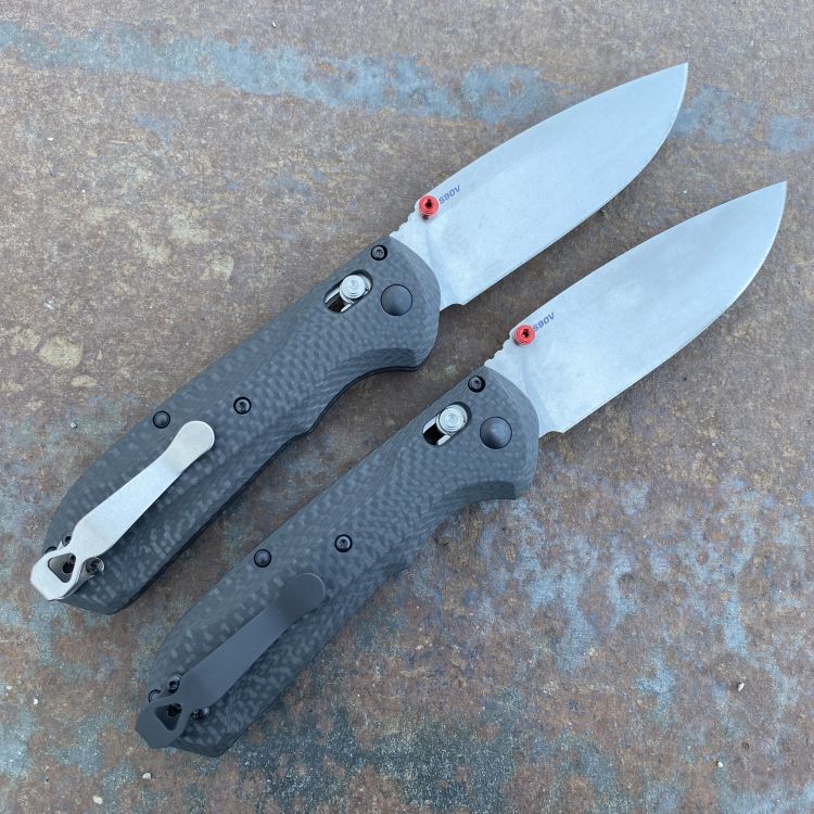 Benchmade Freek Carbon Fiber Scales 3.6" S90V Satin Blade Folding Knife