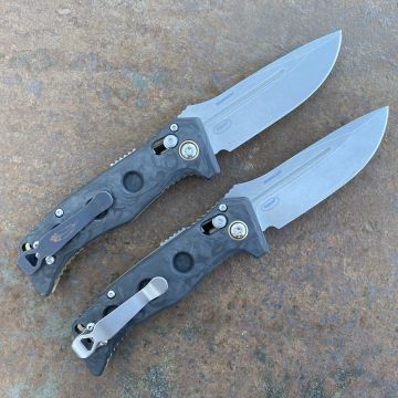 Benchmade Mini AUTO Adamas AXIS Black Carbon Fiber Scales MagnaCut Blade Folding Knife