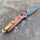 Benchmade Mini Osborne Burnt Copper Aluminum Scales 2.9" BW MagnaCut Blade Folding Knife