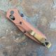 Benchmade Mini Osborne Burnt Copper Aluminum Scales 2.9" BW MagnaCut Blade Folding Knife