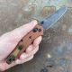 Benchmade Mini Osborne Burnt Copper Aluminum Scales 2.9" BW MagnaCut Blade Folding Knife