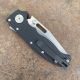 Demko AD20.5 Black G10 Scales Stonewashed 20CV Clip Point Blade Folding Knife