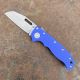 Demko AD20.5 Blue #2 G10 Scales Stonewashed 20CV Sharks Foot Blade Folding Knife