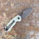 GiantMouse ACE RIV Jade G10 Magnacut PVD Blade Folding Knife