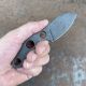 GiantMouse GMF1-P Dark Stonewashed PVD Bohler N690 Fixed Blade