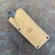 GiantMouse GMF1-P Dark Stonewashed PVD Bohler N690 Fixed Blade