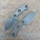 GiantMouse GMF1-P Dark Stonewashed PVD Bohler N690 Fixed Blade