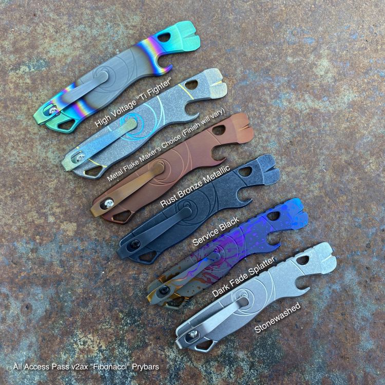 All Access Pass v2ax Limited Run "Fibonacci" Prybar