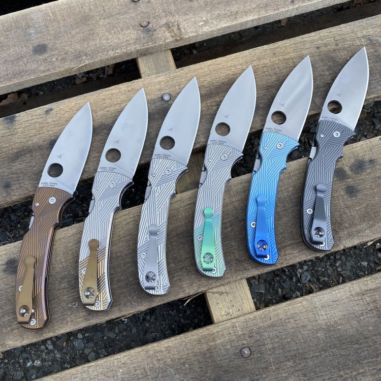 Spyderco Bodacious Skinny Samurai Titanium Scale Kit