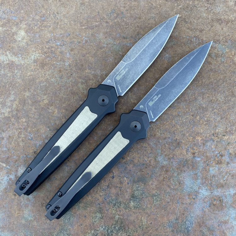Kershaw Launch 15 Auto Aluminum/Micarta Blackwash Magnacut Blade Folding Knife