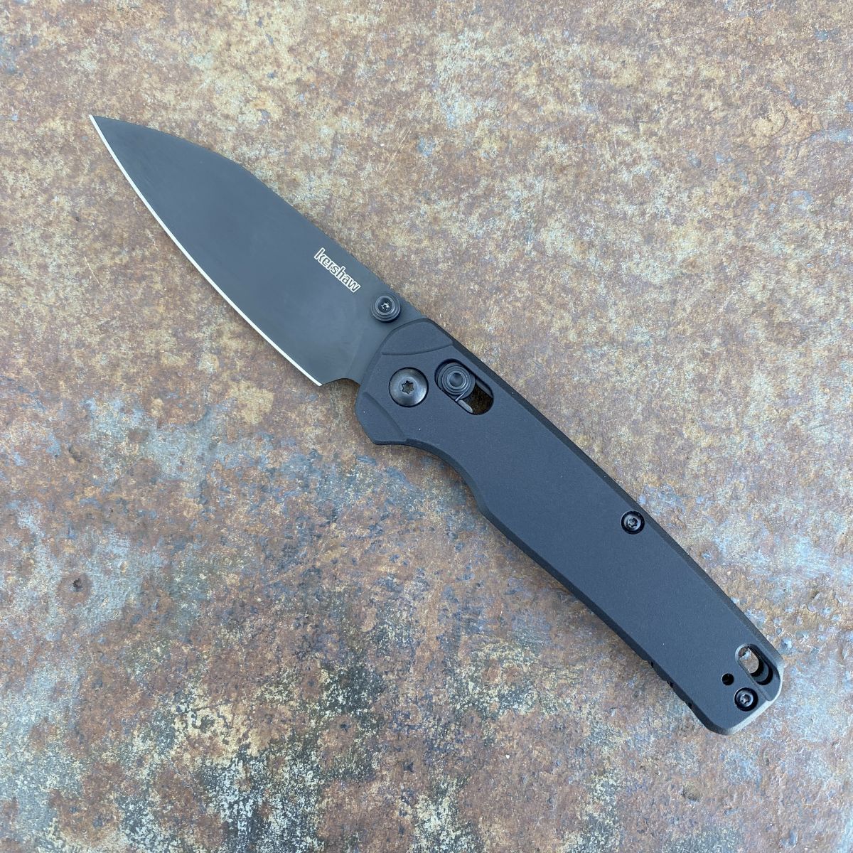 Kershaw Bel Air 6105BLK Folder – MAGNACUT Reverse Tanto Blade, Black Aluminum Handle, AXIS Lock – USA Made