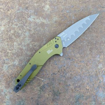 Kershaw Dividend Assisted Opening Olive Green Aluminum Composite Blade Folding Knife