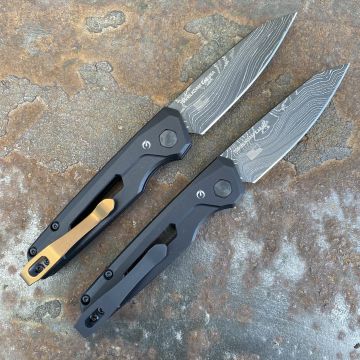 Kershaw Launch 11 Auto Black Aluminum Damascus Blade Folding Knife