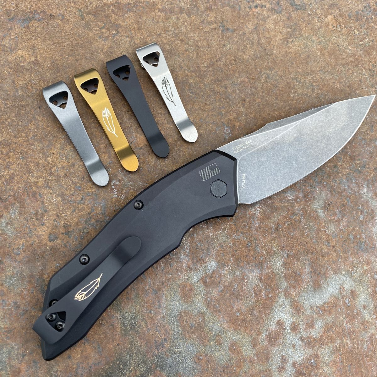 Deep Carry Clip for several Kershaw Launch Pocket Knives