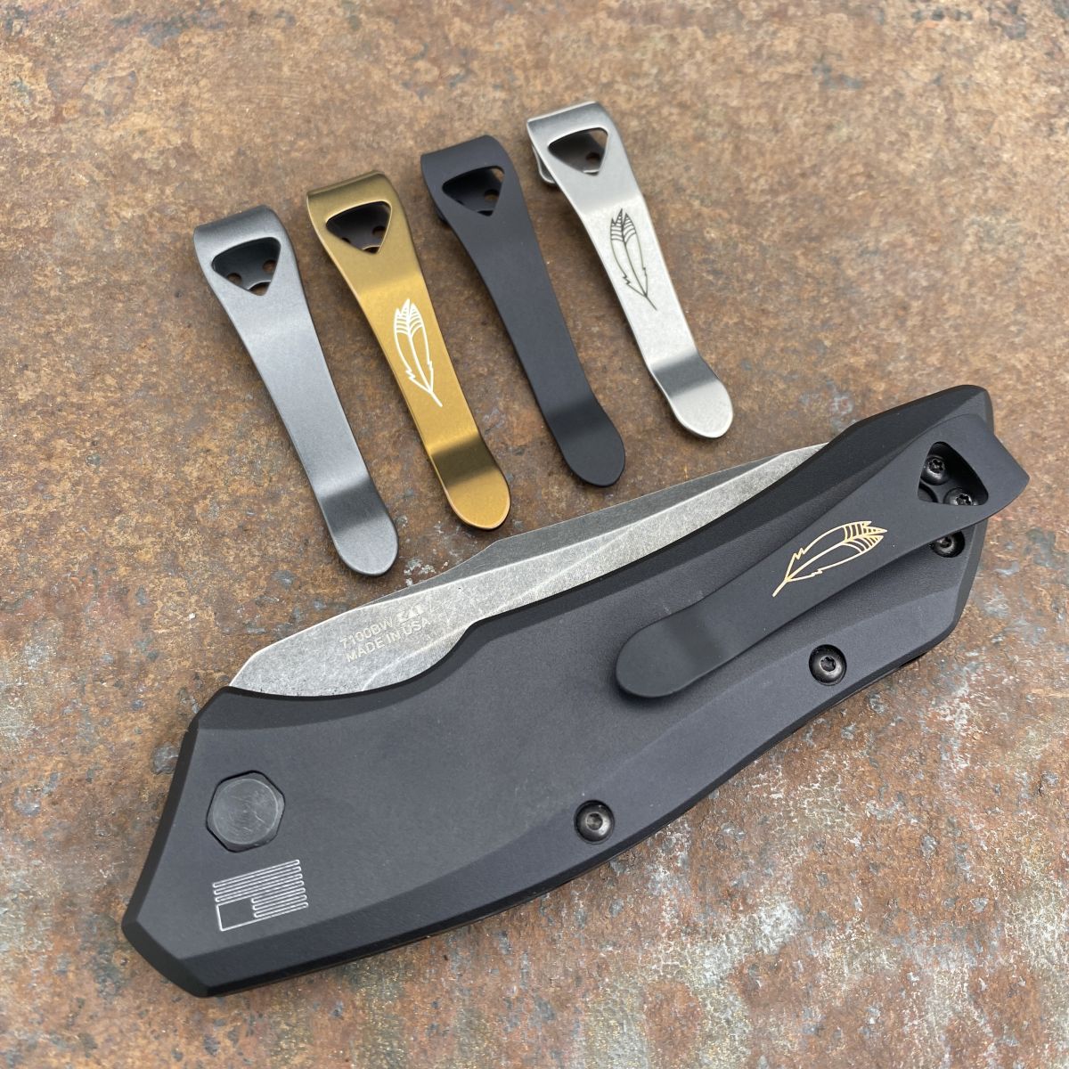 Deep Carry Clip for several Kershaw Launch Pocket Knives