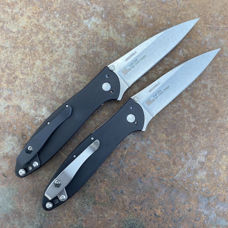 Kershaw Leek Assisted Liner Lock Black Aluminum Stonewashed Sandvik 14C28N Folding Knife