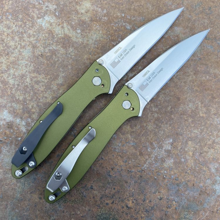 Kershaw Leek Assisted Liner Lock Green Aluminum Beadblasted Sandvik 14C28N Folding Knife