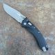 Microtech Amphibian Ram-Lok Fluted Black G10 Apocalyptic M390 Folding Knife