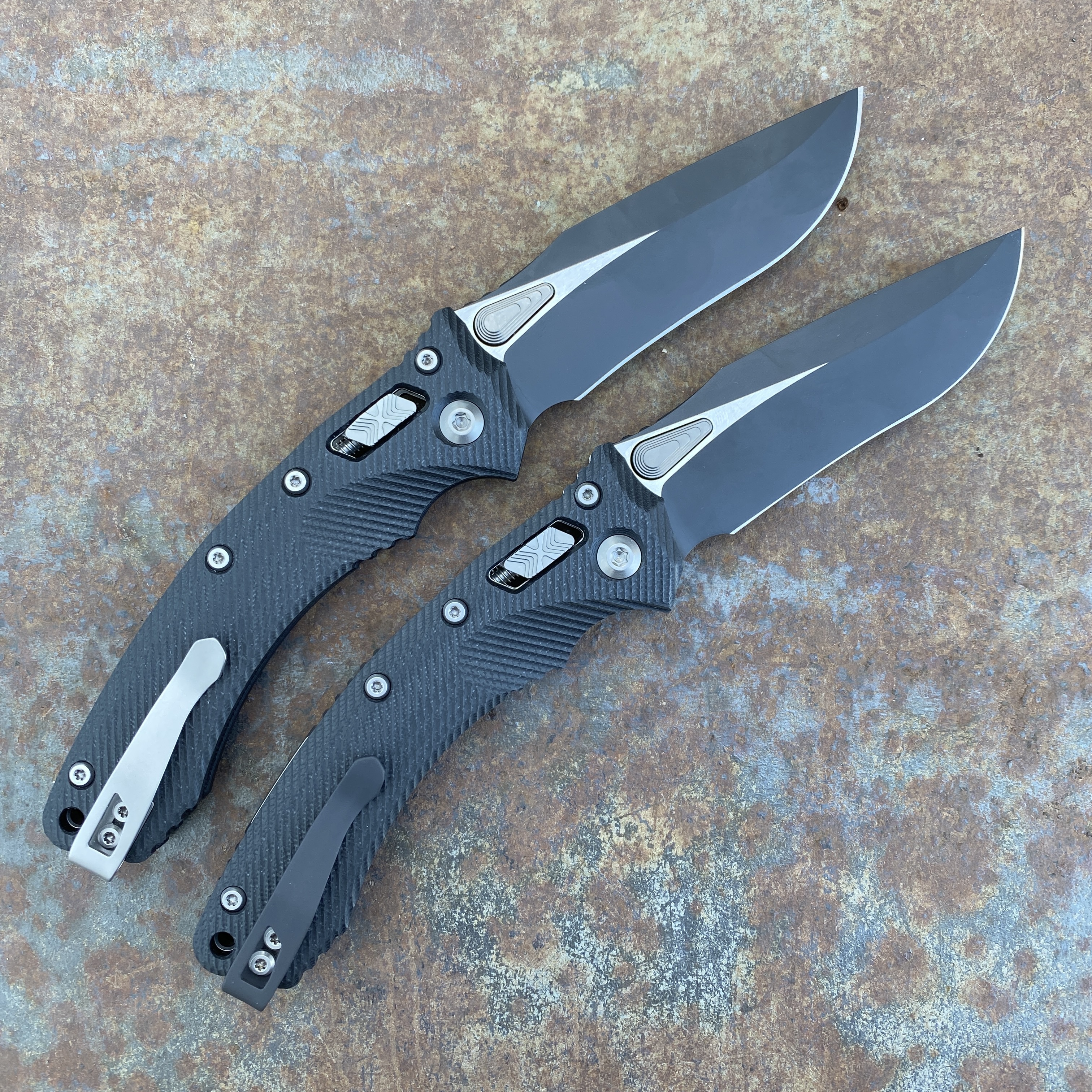 Microtech Amphibian Ram-Lok Fluted OD Green G10 Black M390 (137RL