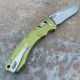 Microtech Amphibian Ram-Lok Fluted OD Green Aluminum Apocalyptic M390 Folding Knife